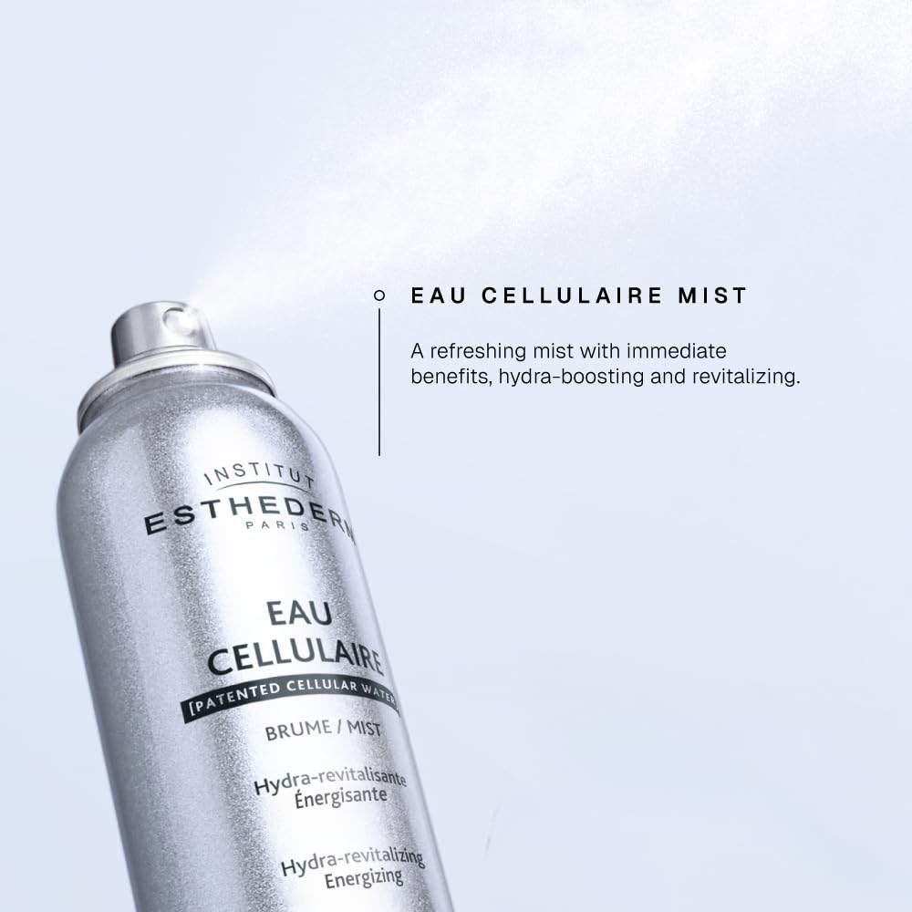 Esthederm Cellular Water Mist - Hydrating & Antioxidant Skincare Spray for Face & Body, Makeup Setter, 3.38 fl oz