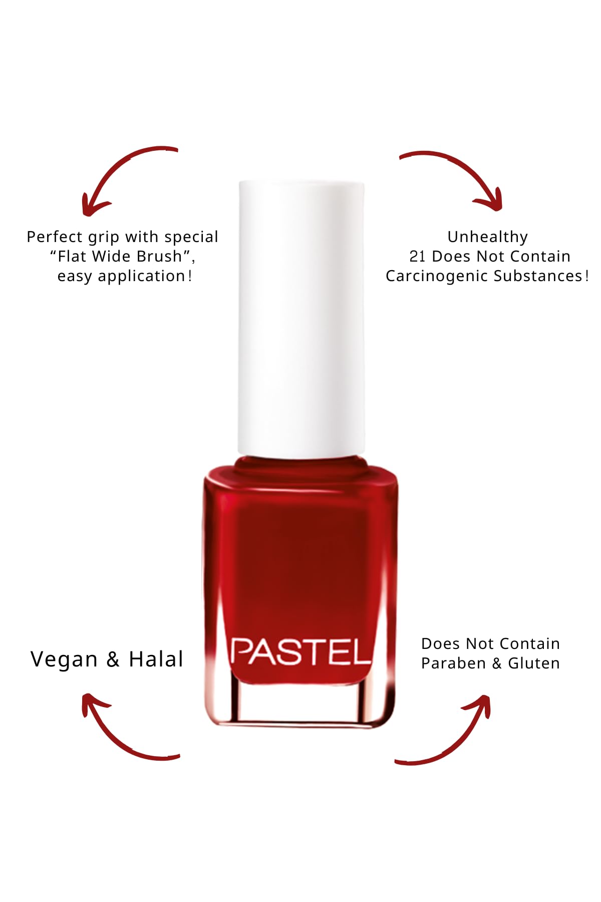 Pastel Vegan Nail Polish 13ml - Cruelty Free, Toxic-Free Nail Care