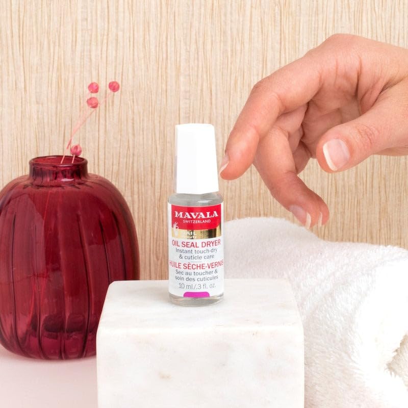 Mavala Nail Care Oil - Quick Dry Nail Polish & Moisturizing Cuticle Oil for Dry Nails - 10ml