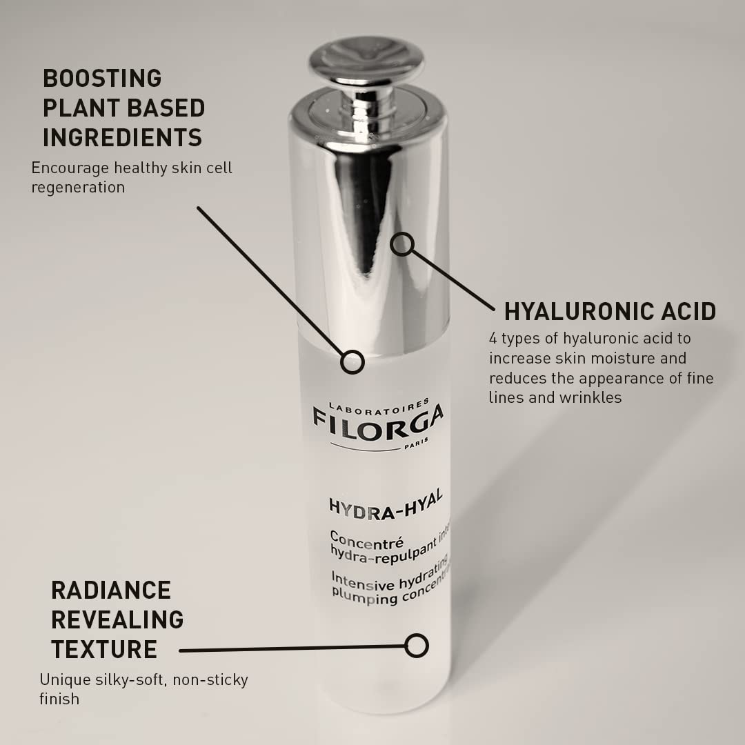 Filorga Hydra-Hyal 5 Hyaluronic Acid Hydrating Serum - Anti-Aging Moisturizer for Dry Skin