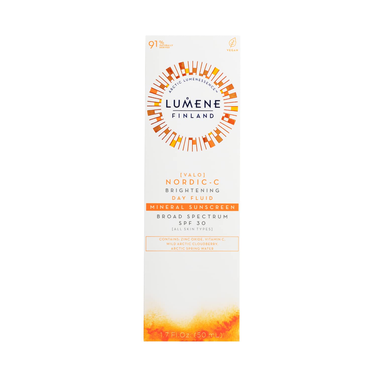 Lumene Nordic-C Vitamin C Moisturizing Cream with SPF30 - Brightening, Anti-Spot, Hydrating Skincare Product
