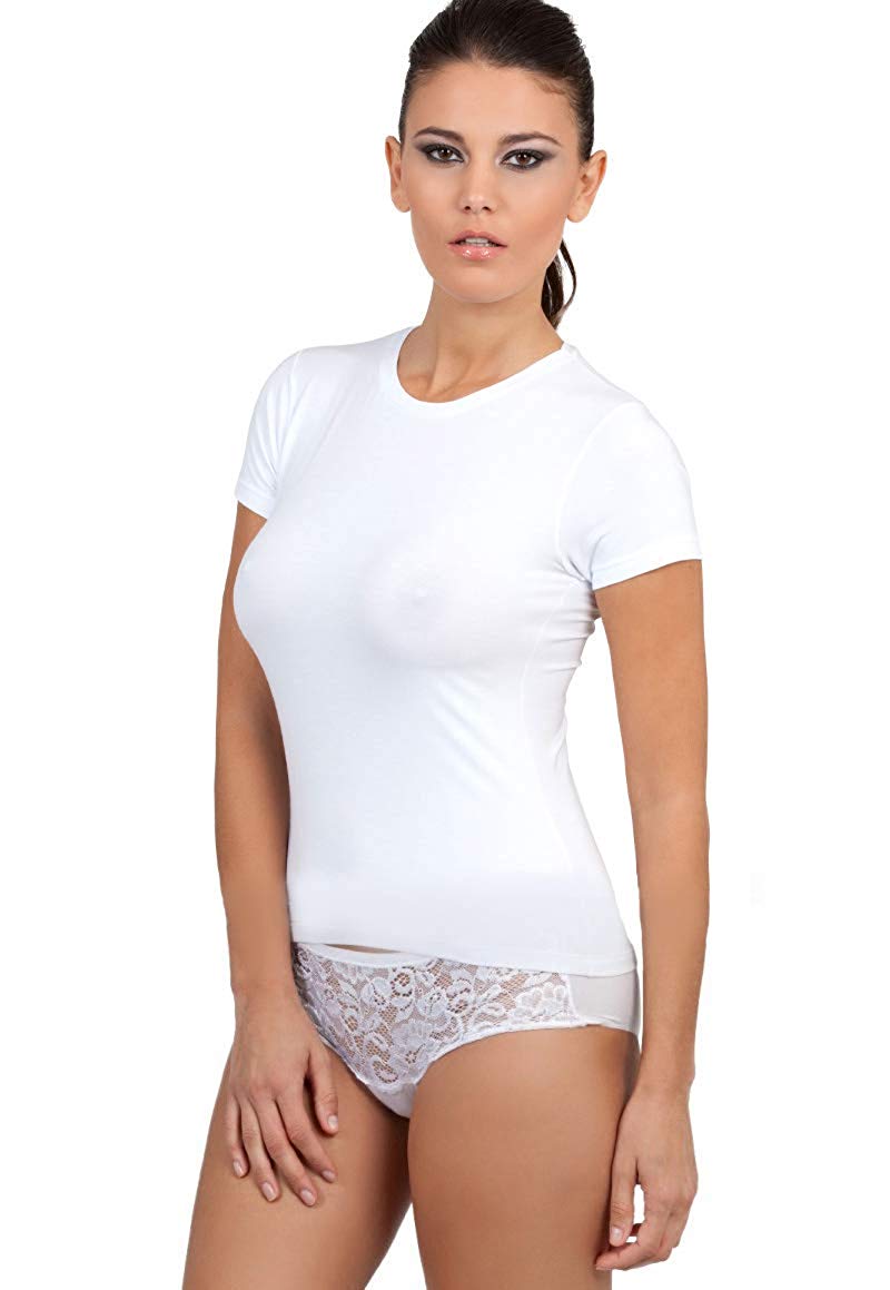 tittimitti EGI Luxury Modal Women's T-Shirt. Proudly Made in Italy (Crew Neck 1132). — main product shot