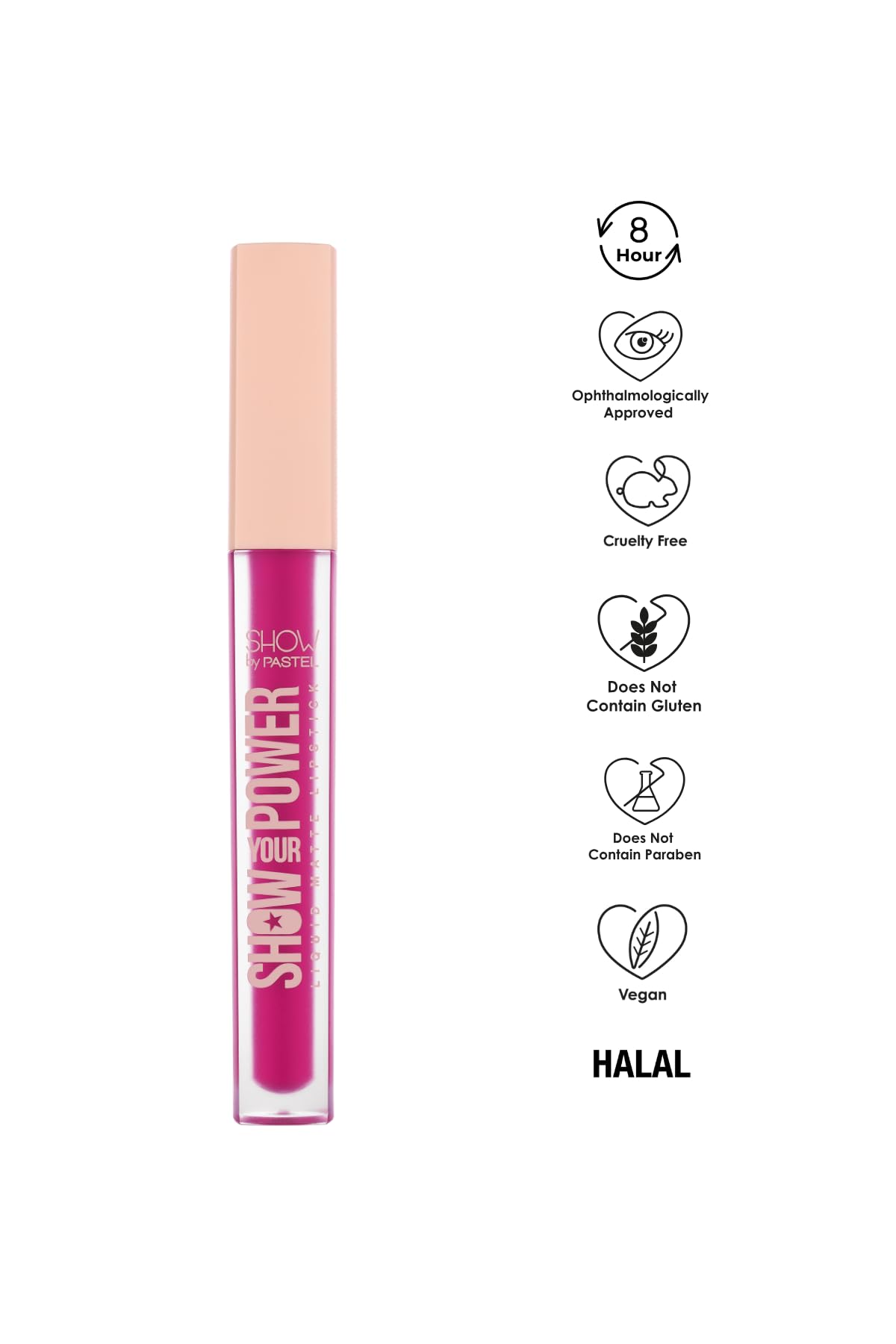 Show by Pastel Liquid Matte Lipstick - Vegan, Cruelty-Free, Long-Lasting Lip Color with No Transfer - 608
