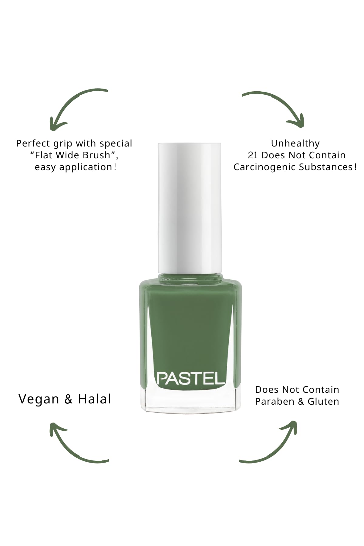 Pastel Nail Polish 316 - Vegan, Cruelty-Free, Chemical-Free Nail Care, Healthy Nail Polish