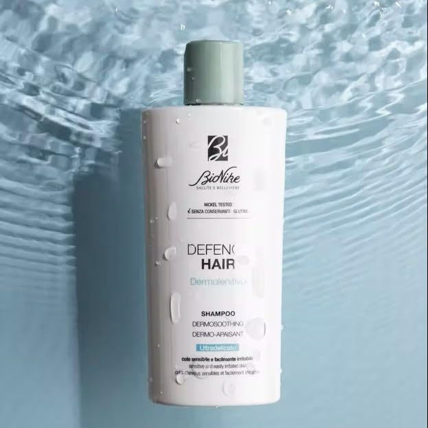 BioNike Defence Hair Dermosoothing Ultra-Gentle Shampoo for Sensitive Scalps - Gentle Hair Care, Daily Use, 6.76 fl oz