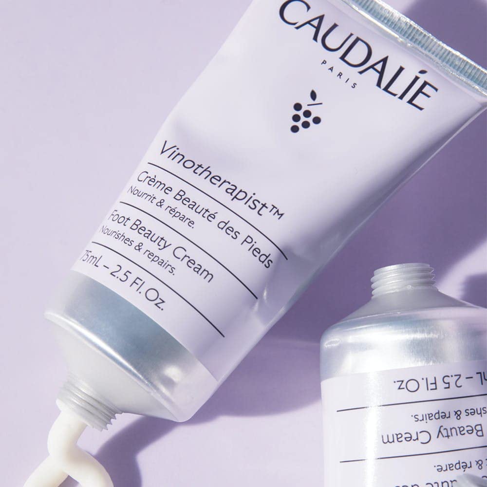 Caudalie Vinotherapist Foot Cream 75ml - Nourishing Vegan Foot Care for Dry, Cracked Feet