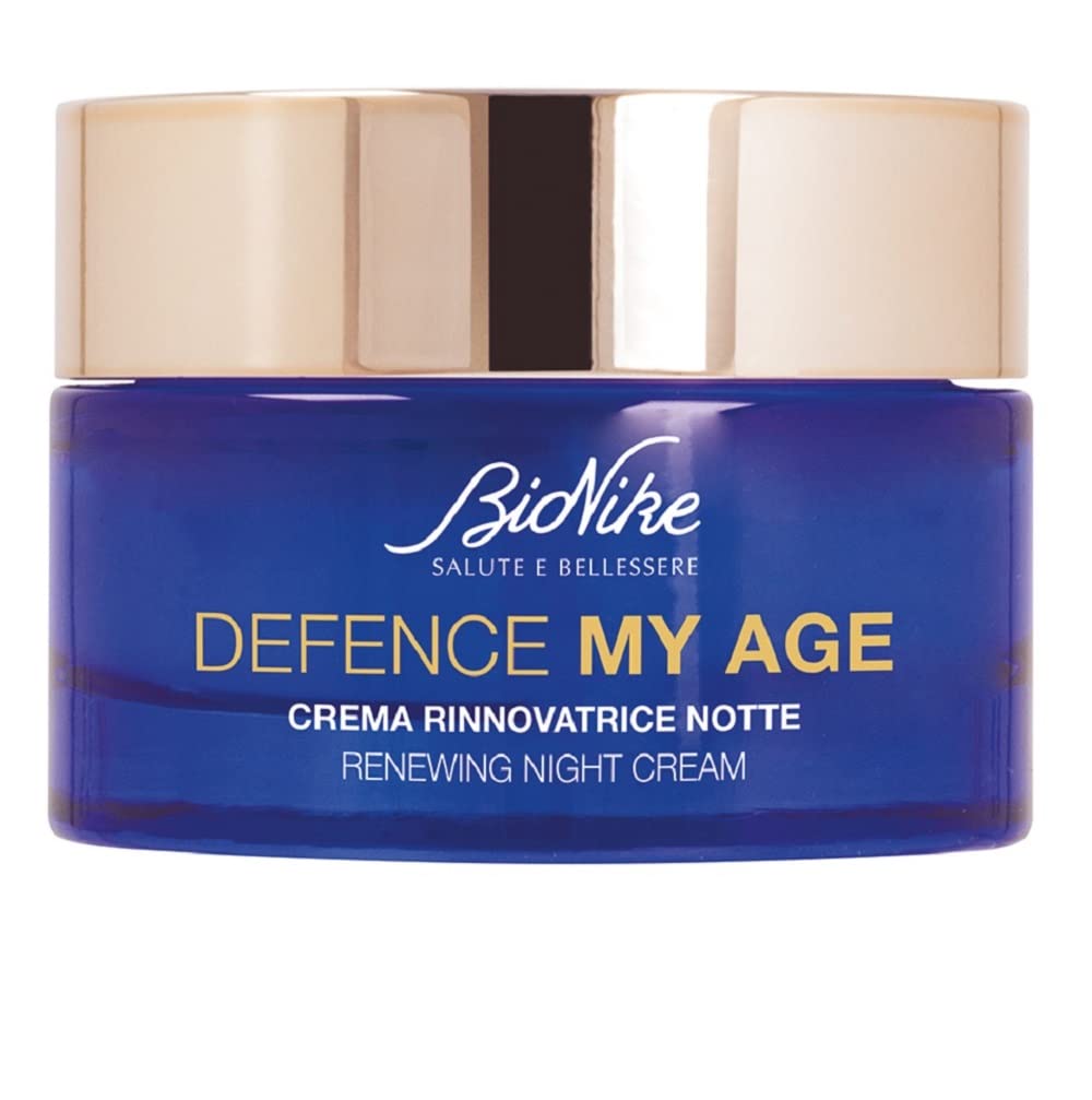 BioNike Defence My Age Anti-Aging Night Cream - Hydrating, Vitamin C Enriched Skincare for Mature Skin