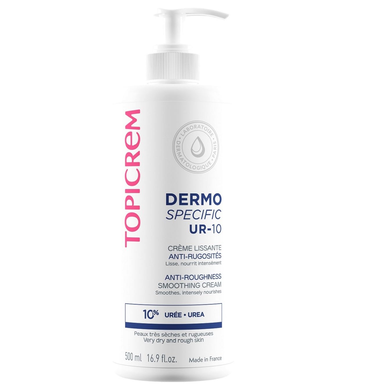 Topicrem Moisturizing Body Cream - Anti-Roughness Smoothing Cream for Dry Skin, Paraben-Free, 16.91 fl oz