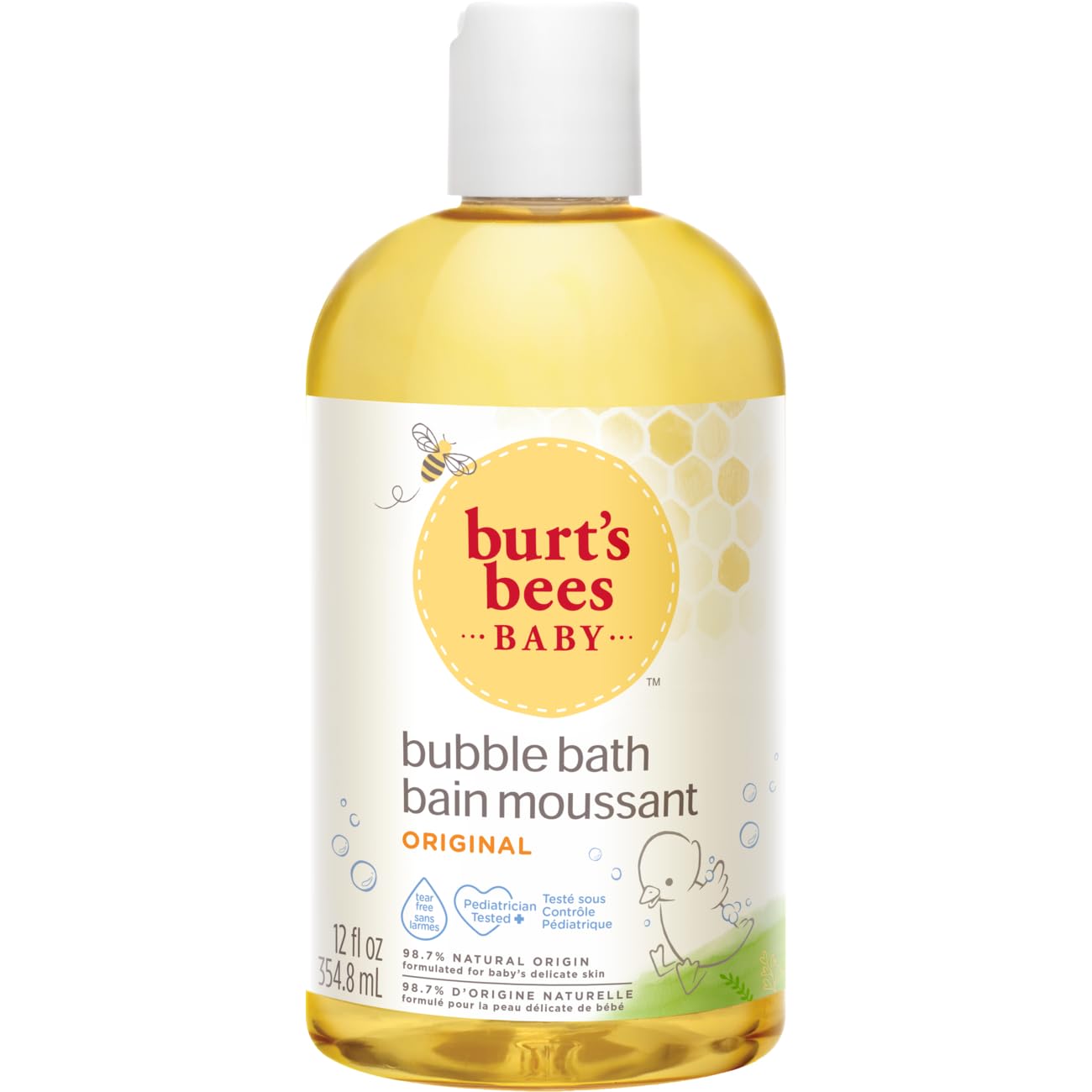 Burts Bees Hypoallergenic Baby Bath Foam 11.83 fl oz - Gentle, Moisturizing, Paraben-Free for Sensitive Skin