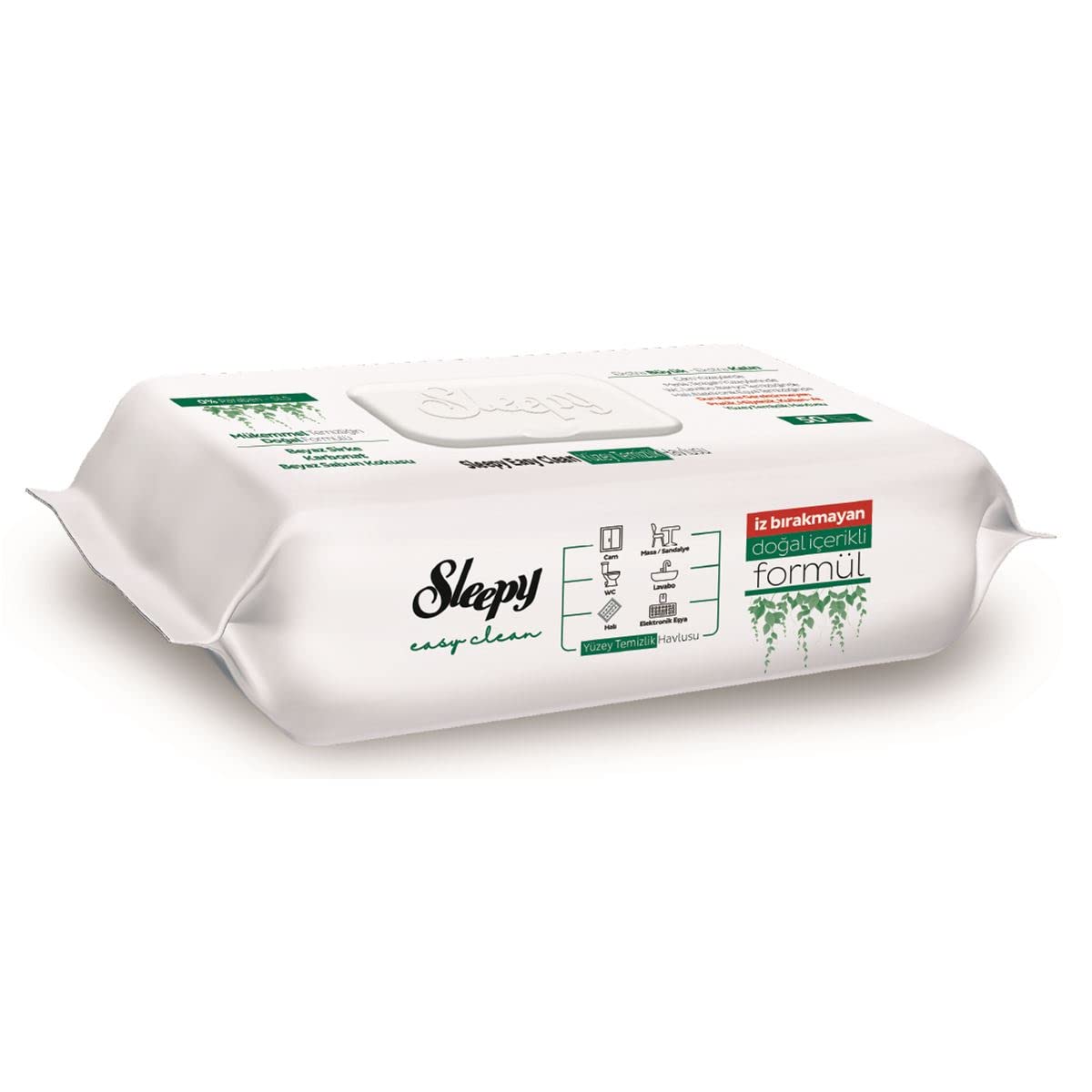 Sleepy Easy Clean Surface Cleaning Wipes 50-Pack - Large & Thick