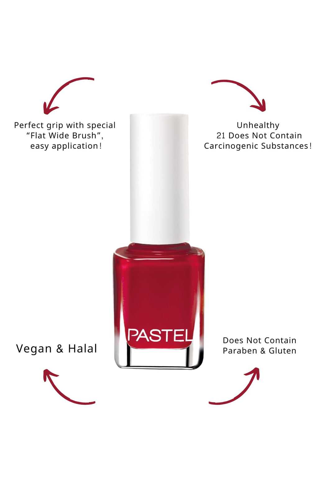 Pastel Vegan Nail Polish - Cruelty Free, 13ml - Pastel Colors