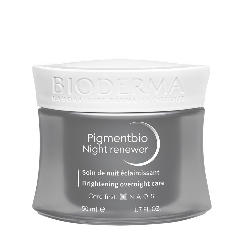 Bioderma Pigmentbio Night Renewer - Anti-Aging Night Care Cream for Sensitive Skin with Brightening & Firming Benefits