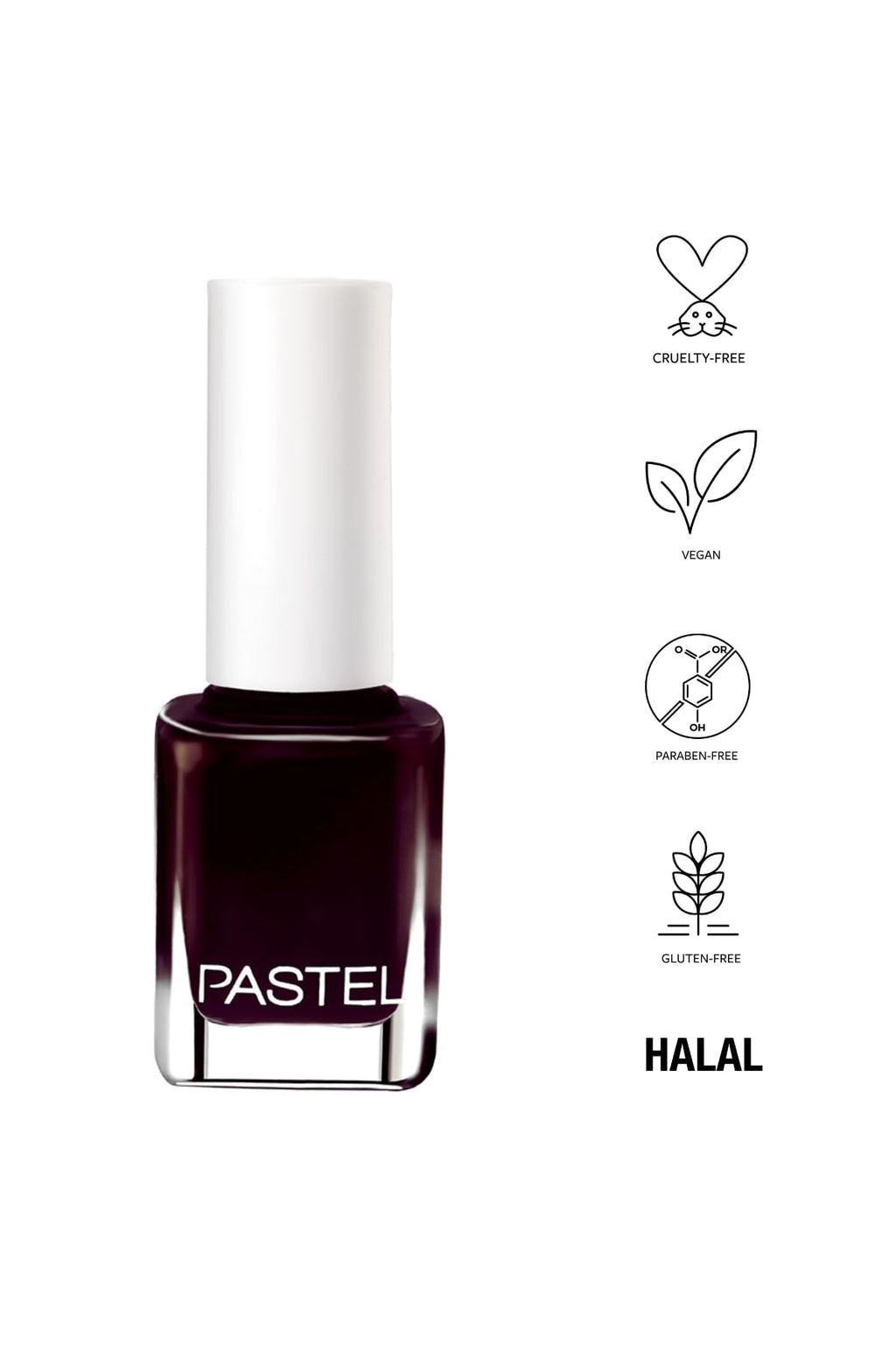 Pastel Vegan Nail Polish - 13ml, Cruelty-Free & Non-Toxic, Pastel Nail Color