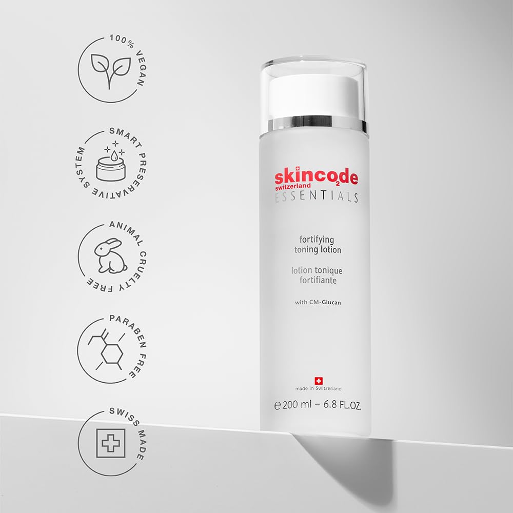 Skincode Toning Lotion - Gentle Cleansing & Hydrating Skincare with Hyaluronic Acid