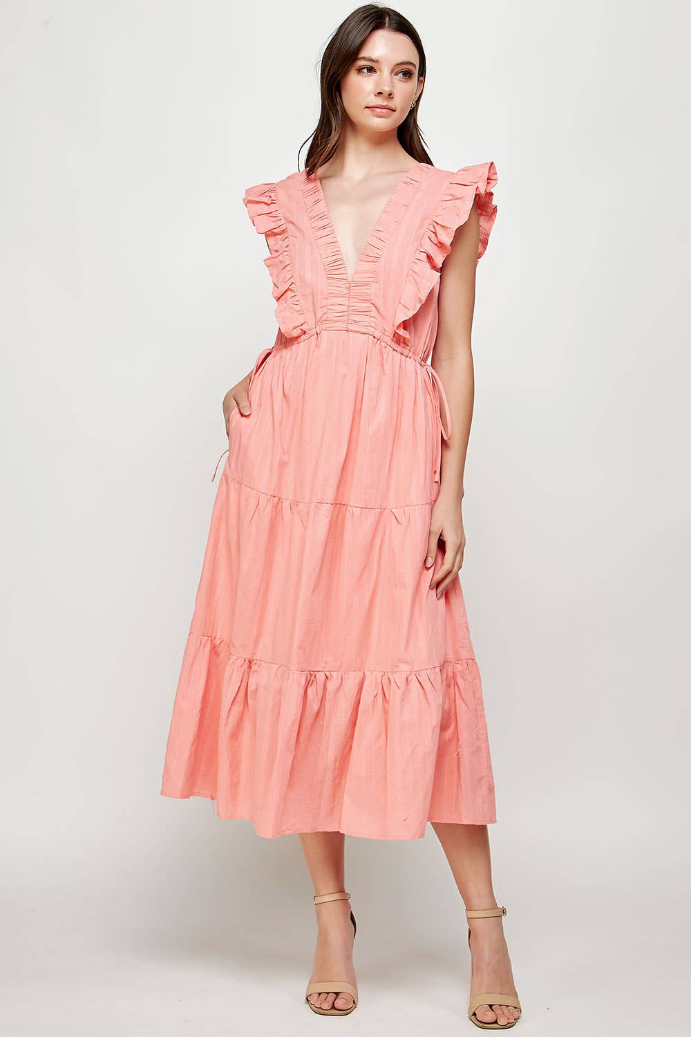 Pretty Little Patriot Pretty Little Patriot Pastel Pink Tea Party dress — Pink detail