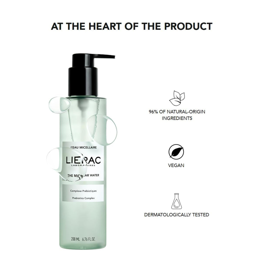 Lierac Micellar Water - Gentle, Natural Skincare for Sensitive Skin - 6.76 fl oz