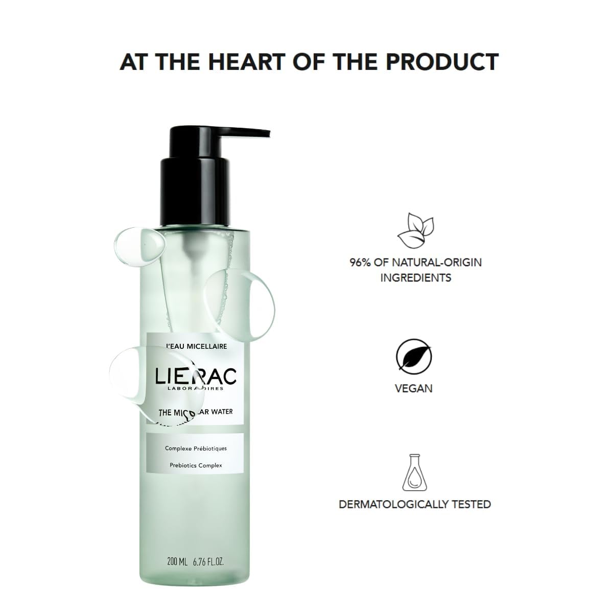 Lierac Micellar Water - Gentle, Natural Skincare for Sensitive Skin - 6.76 fl oz