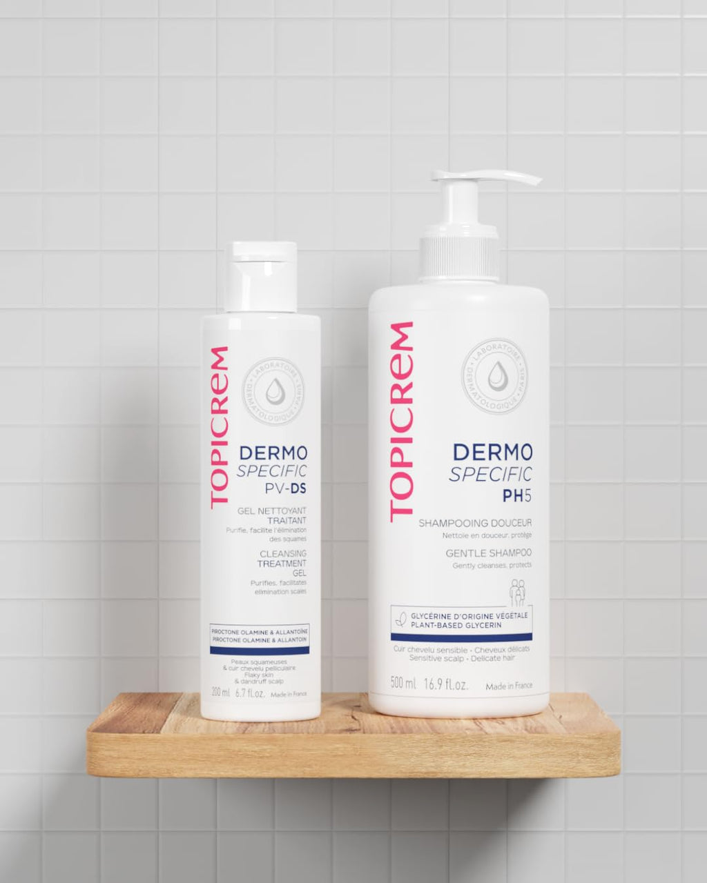 Topicrem PV/DS Cleansing Gel for Body and Hair - Gentle, Soothing, For Sensitive Skin & Scalp - 200ml