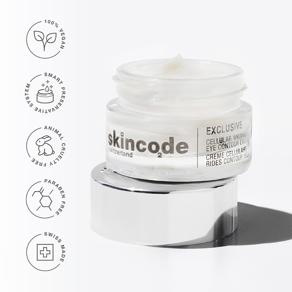 Skincode Anti-Aging Eye Contour Cream for Wrinkle Reduction - 15ml