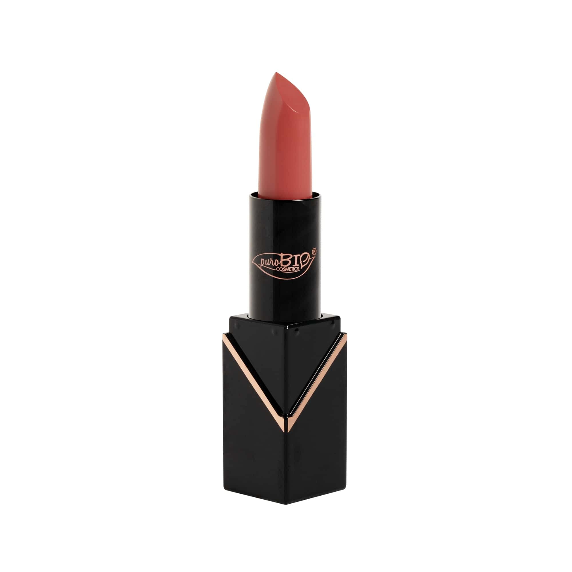 PuroBio Semi-Matte Lipstick - Paraben-Free, Moisturizing Lip Color with Full Coverage - Italian Mineral Makeup