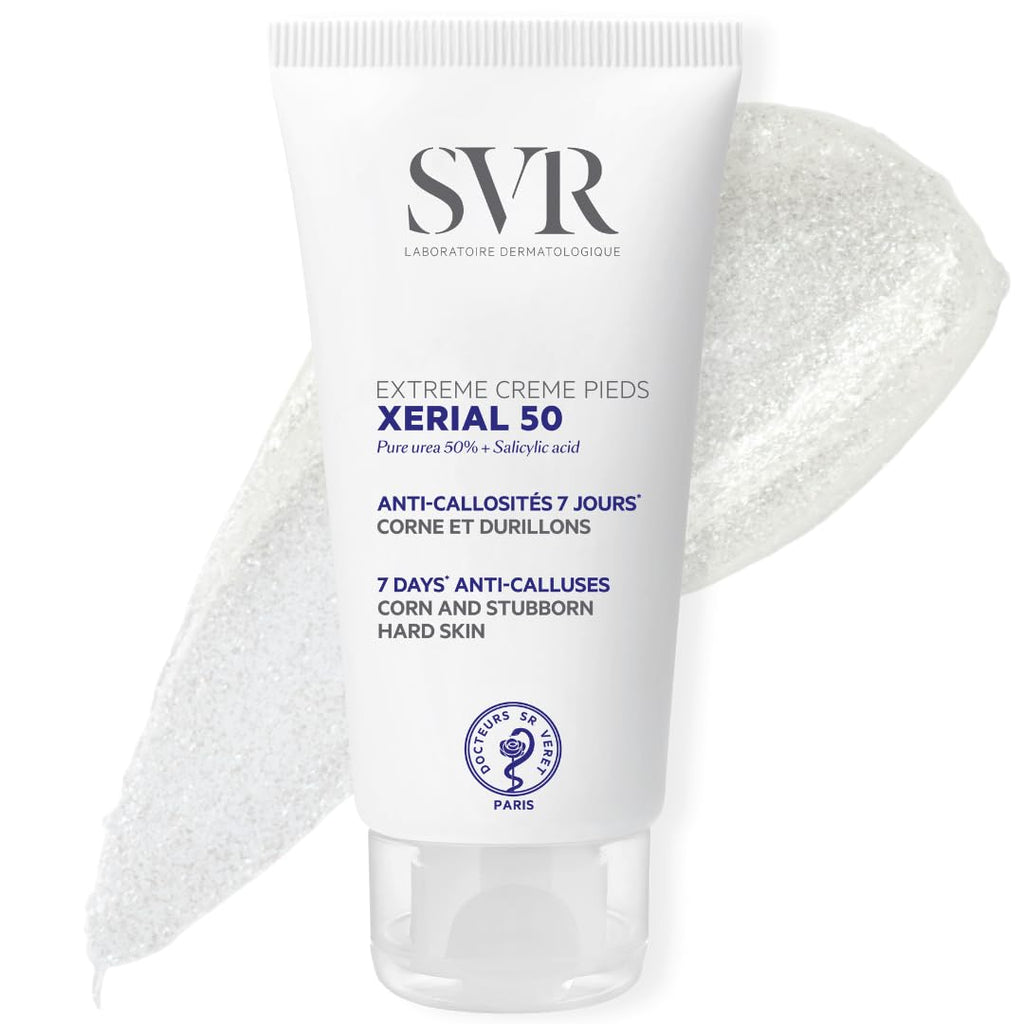 SVR Creme Pieds Xerial 30 - Intensive Foot Cream for Dry Feet with 30% Urea, Moisturizing & Soothing, 1.69 fl oz