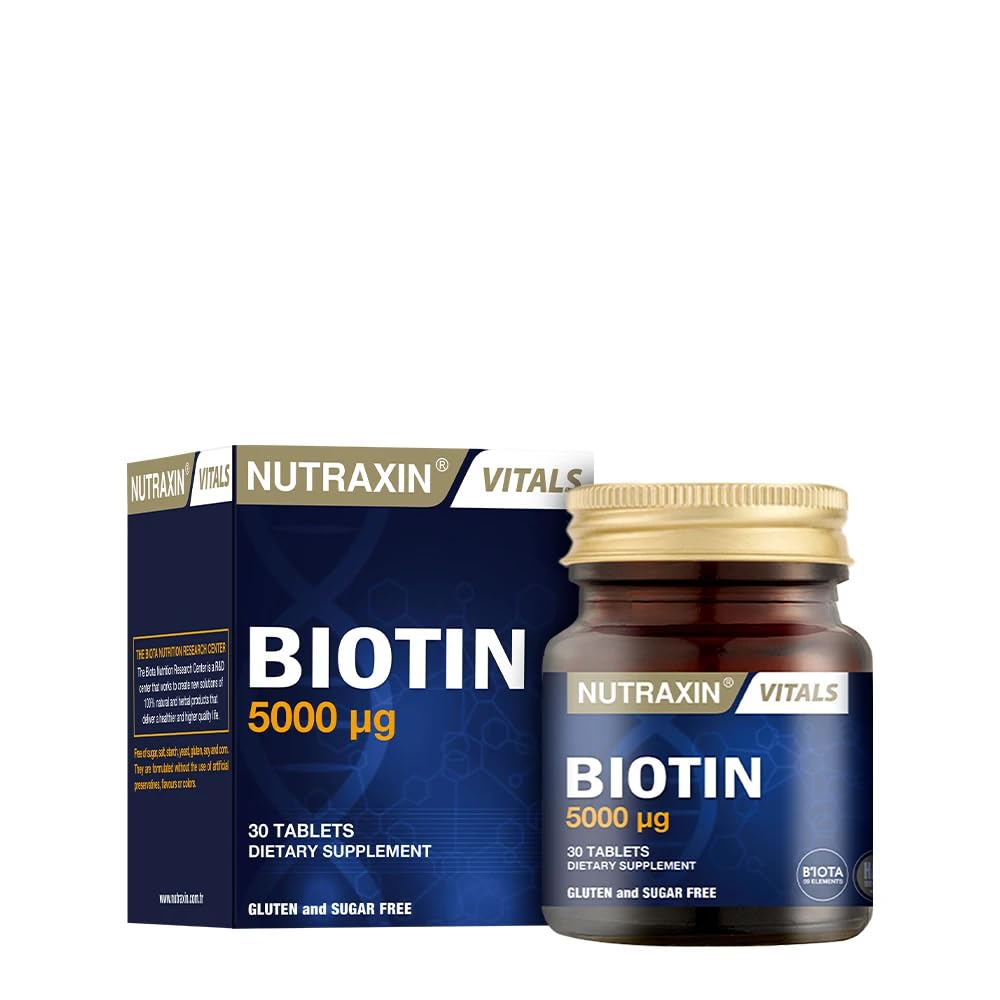 Nutraxin Biotin 5000mcg 30 Tablets