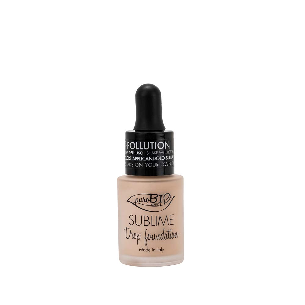 PuroBio Sublime Drop Mineral Liquid Foundation 00Y - Anti-Aging, Moisturizing, Non-Comedogenic Makeup