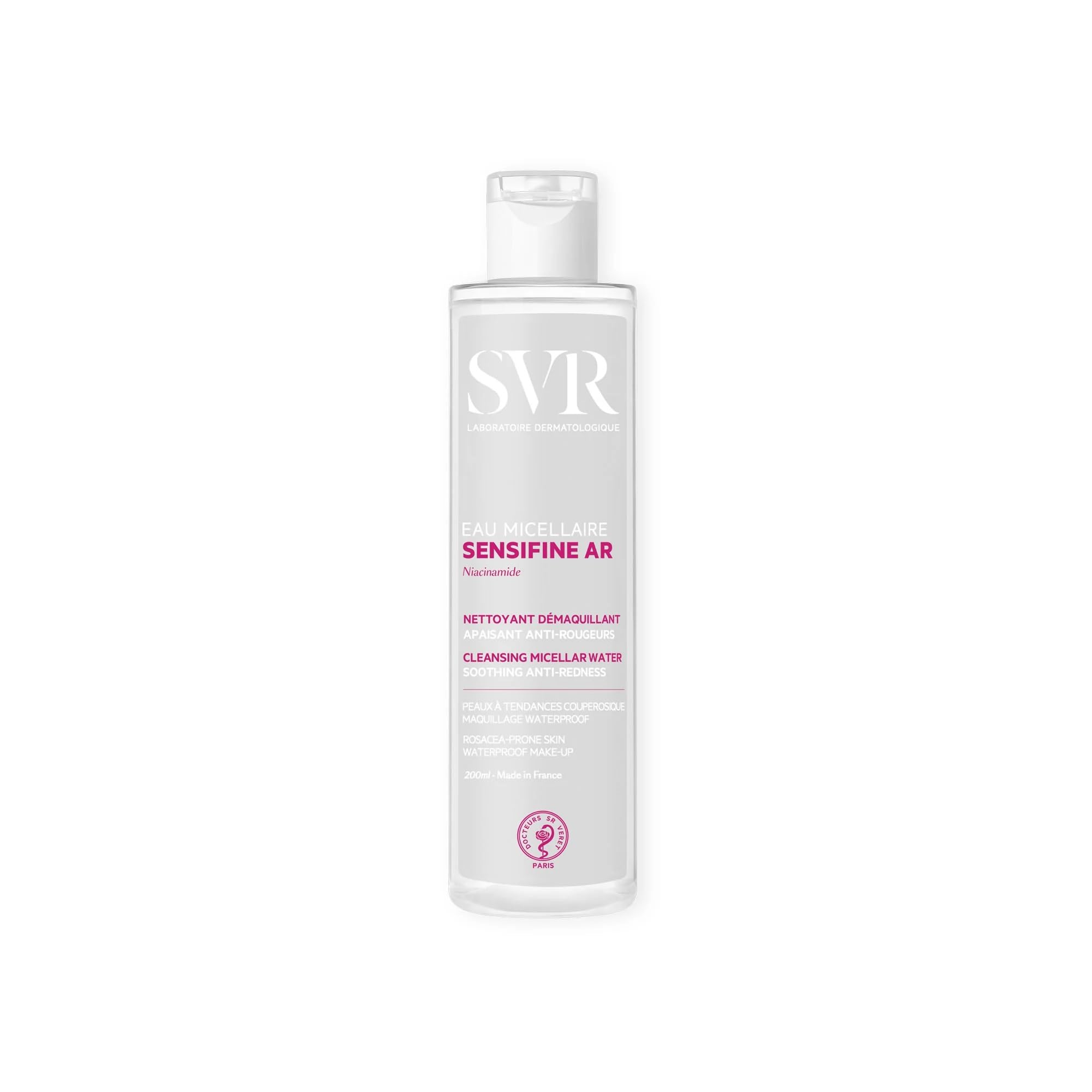 SVR Sensifine AR Micellar Water for Sensitive Skin - Gentle Makeup Remover, 6.76 fl oz