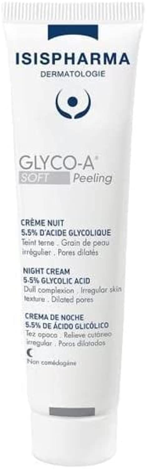 Isis Pharma Glyco-A Brightening Night Cream with AHA for Gentle Peeling - 1.01 fl oz