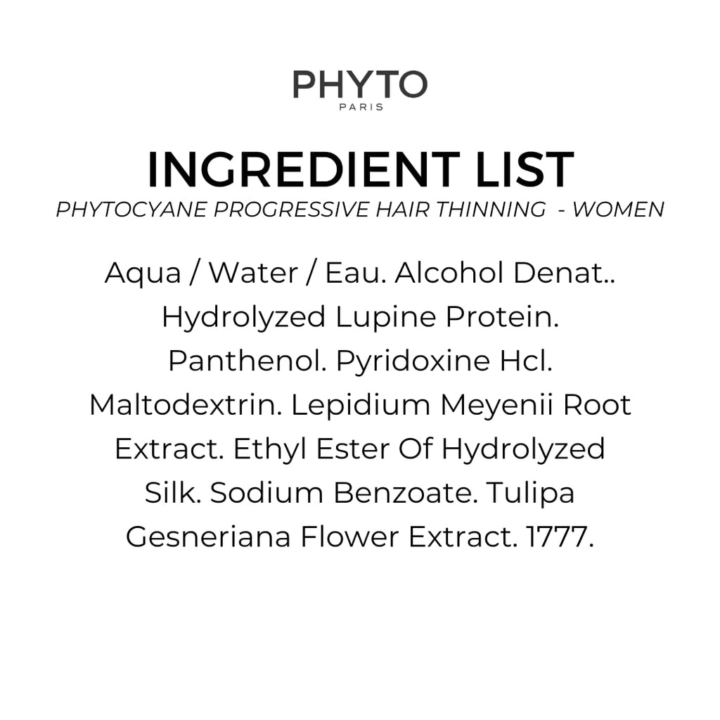 Phyto Phytocyane Anti-Hair Loss Treatment For Women - 12 x 5ml Single-Use Doses, Promotes Hair Health & Reduces Thinning