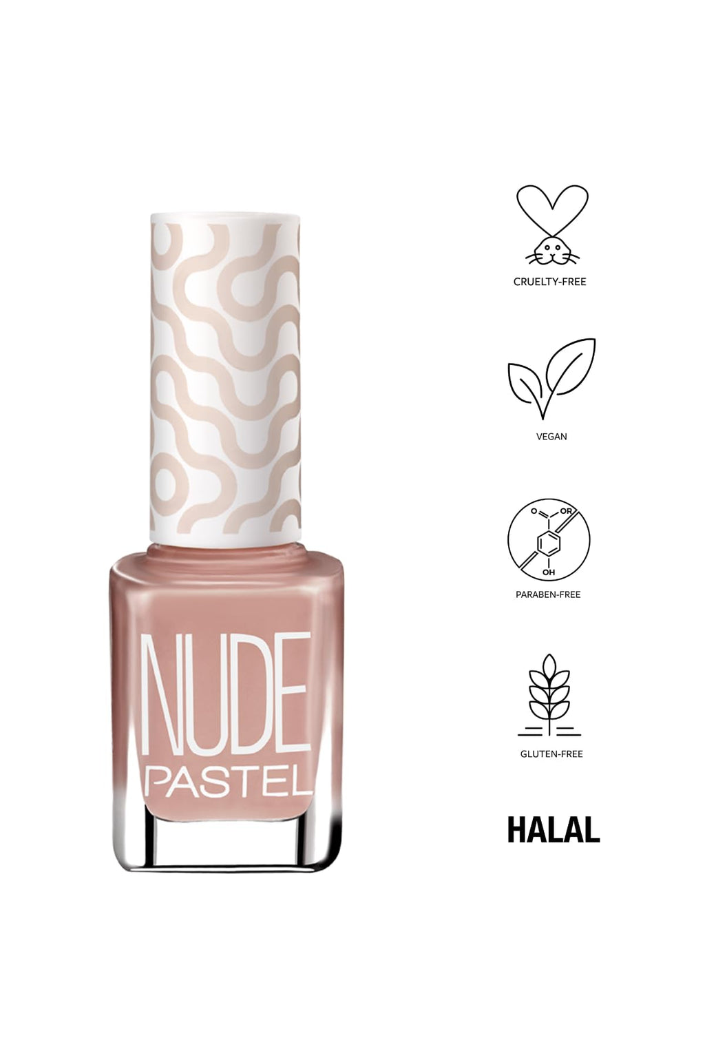 Pastel Vegan Nail Polish - Pastel Nude 106, Cruelty Free & Toxic-Free Beauty
