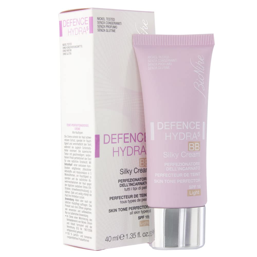 BioNike Defence BB Moisturizing Cream with Hyaluronic Acid & SPF15 - Lightweight, Skin Tone Evening Cream