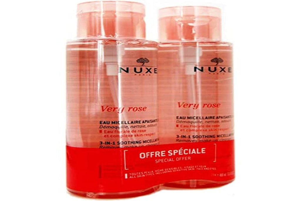 Nuxe Very Rose 3 In 1 Soothing Cleansing Water 2x400ml