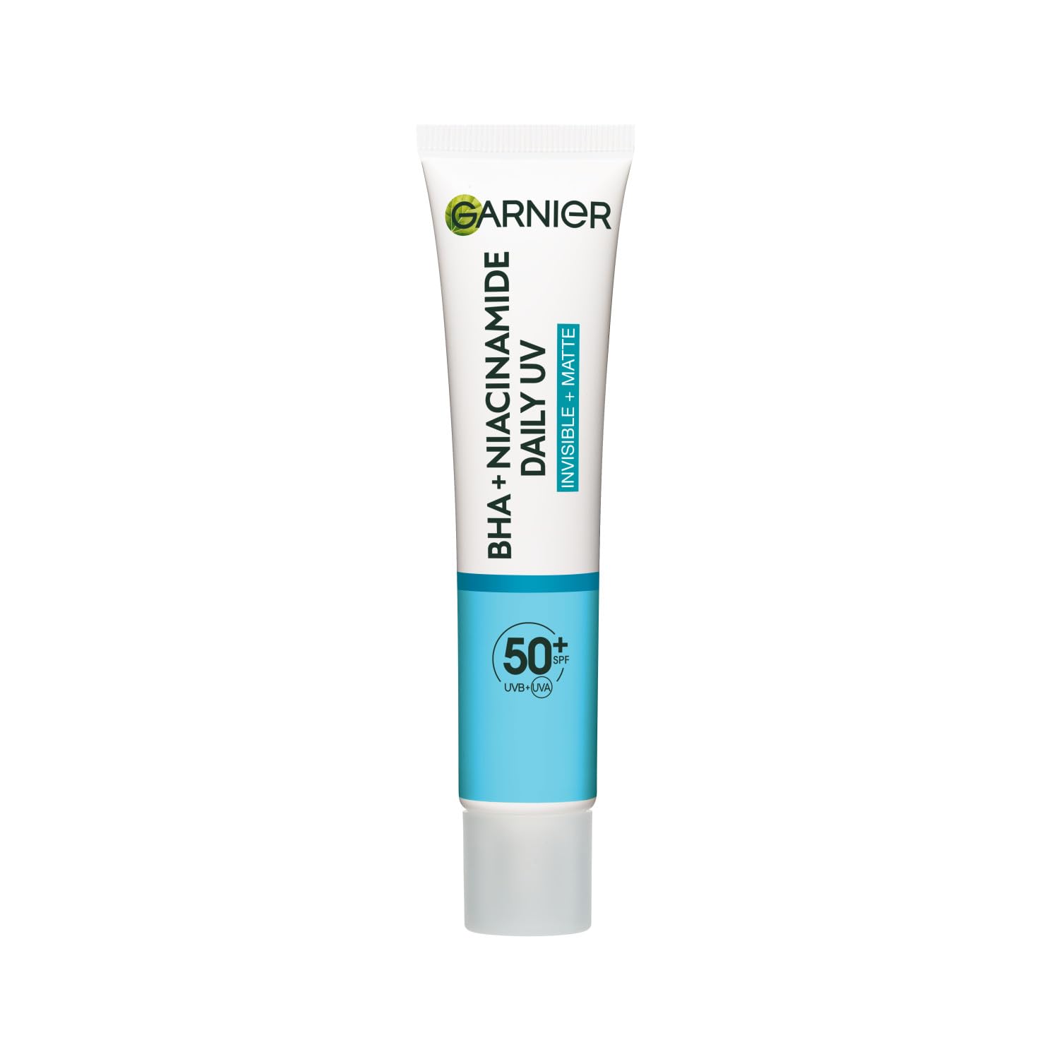 Garnier Daily Sunscreen Face Cream SPF 50+ - Non-comedogenic, Fragrance-free, BHA and Niacinamide for Acne-prone Skin