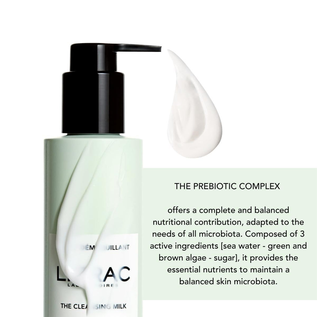 Lierac Vegan Cleansing Milk 200ml - Gentle, Non-Comedogenic Skincare for Normal to Dry Skin