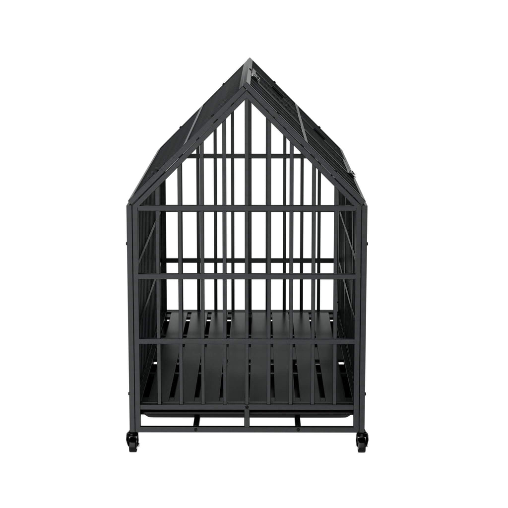 52-Inch Heavy-Duty Dog Crate With Roof Top Escape Proof Design (SAK90267) – SAKSBY WHOLESALE, view 4