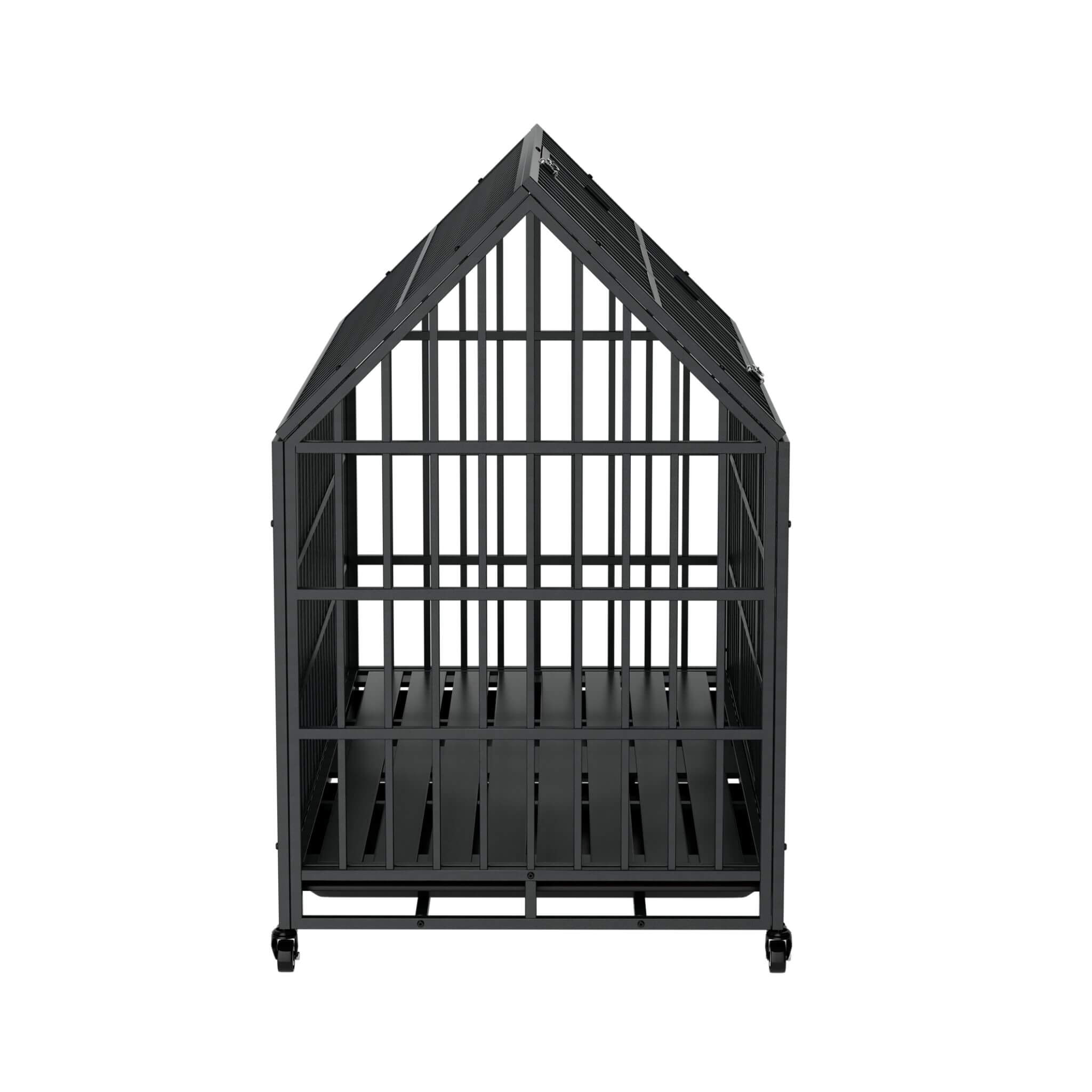 52-Inch Heavy-Duty Dog Crate With Roof Top Escape Proof Design (SAK90267) – SAKSBY WHOLESALE, view 4