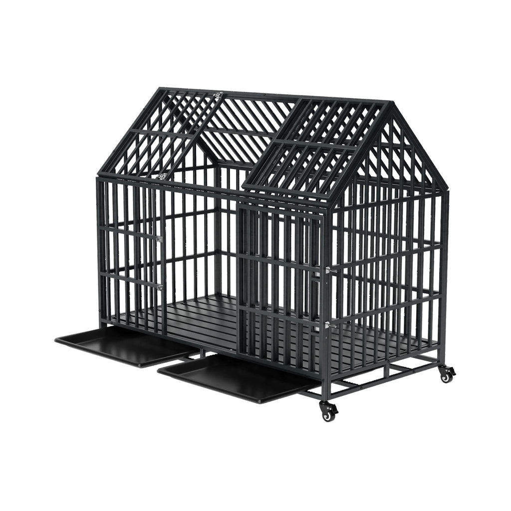 52-Inch Heavy-Duty Dog Crate With Roof Top Escape Proof Design (SAK90267) – SAKSBY WHOLESALE, view 7