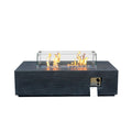 Alora 52" Outdoor Concrete Liquid Propane Rectangular Fire Pit Table (SAK84314) – SAKSBY WHOLESALE