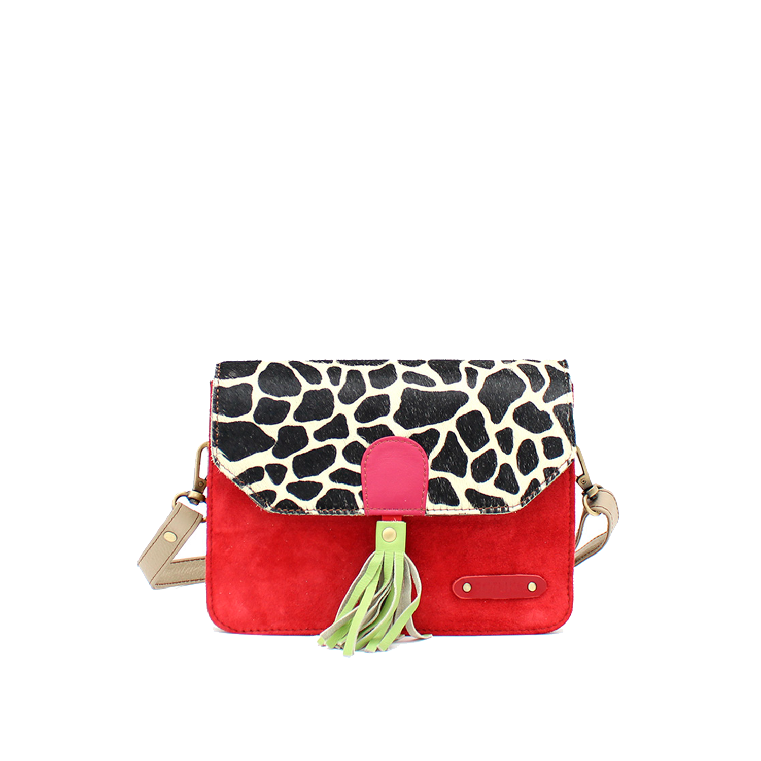 WONENA Soruka Claire · Small Suede Crossbody Bag — upcycled leather handbags category context