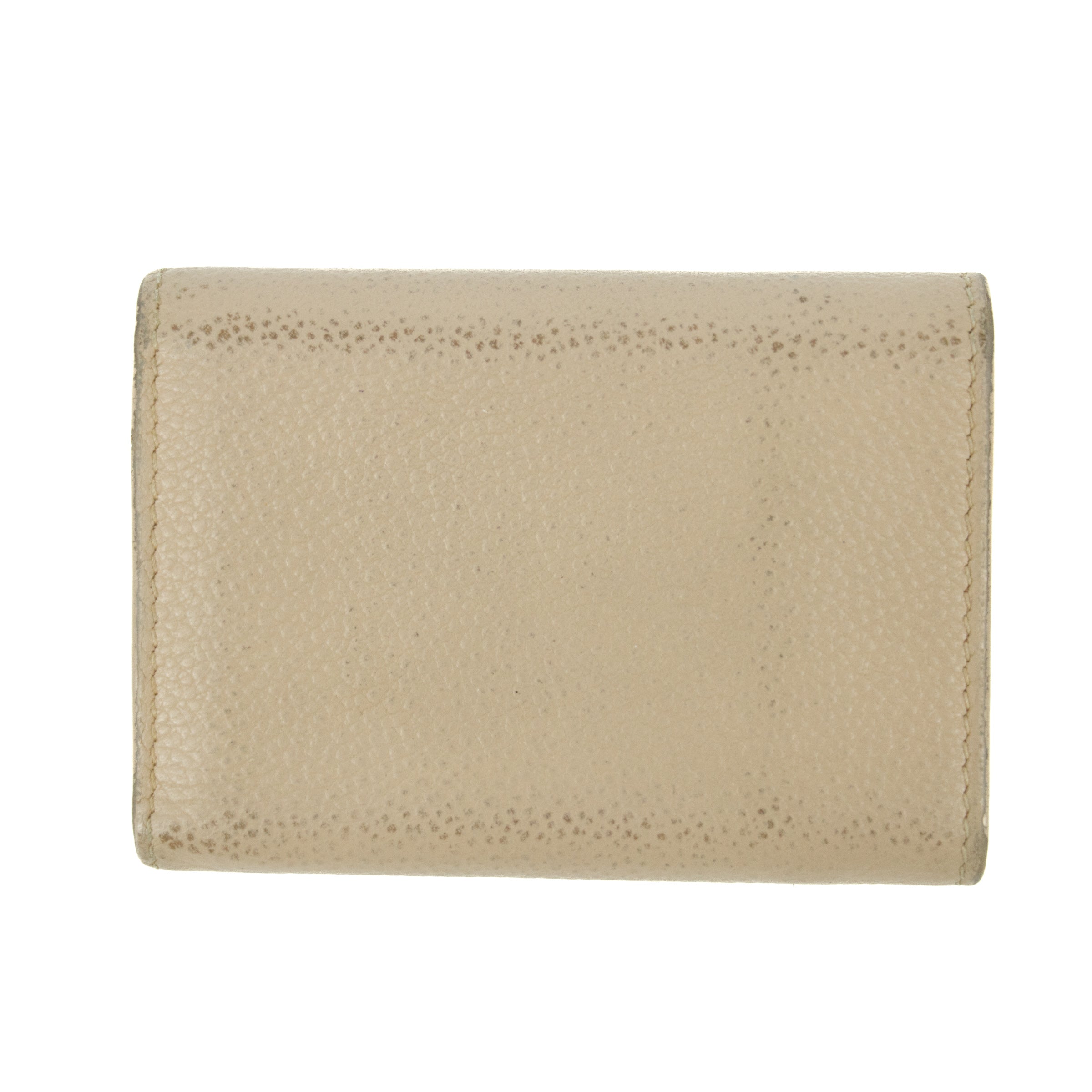 Bolt Boutique Yves Saint Laurent Beige Origami Compact Wallet #5203 — detail close-up