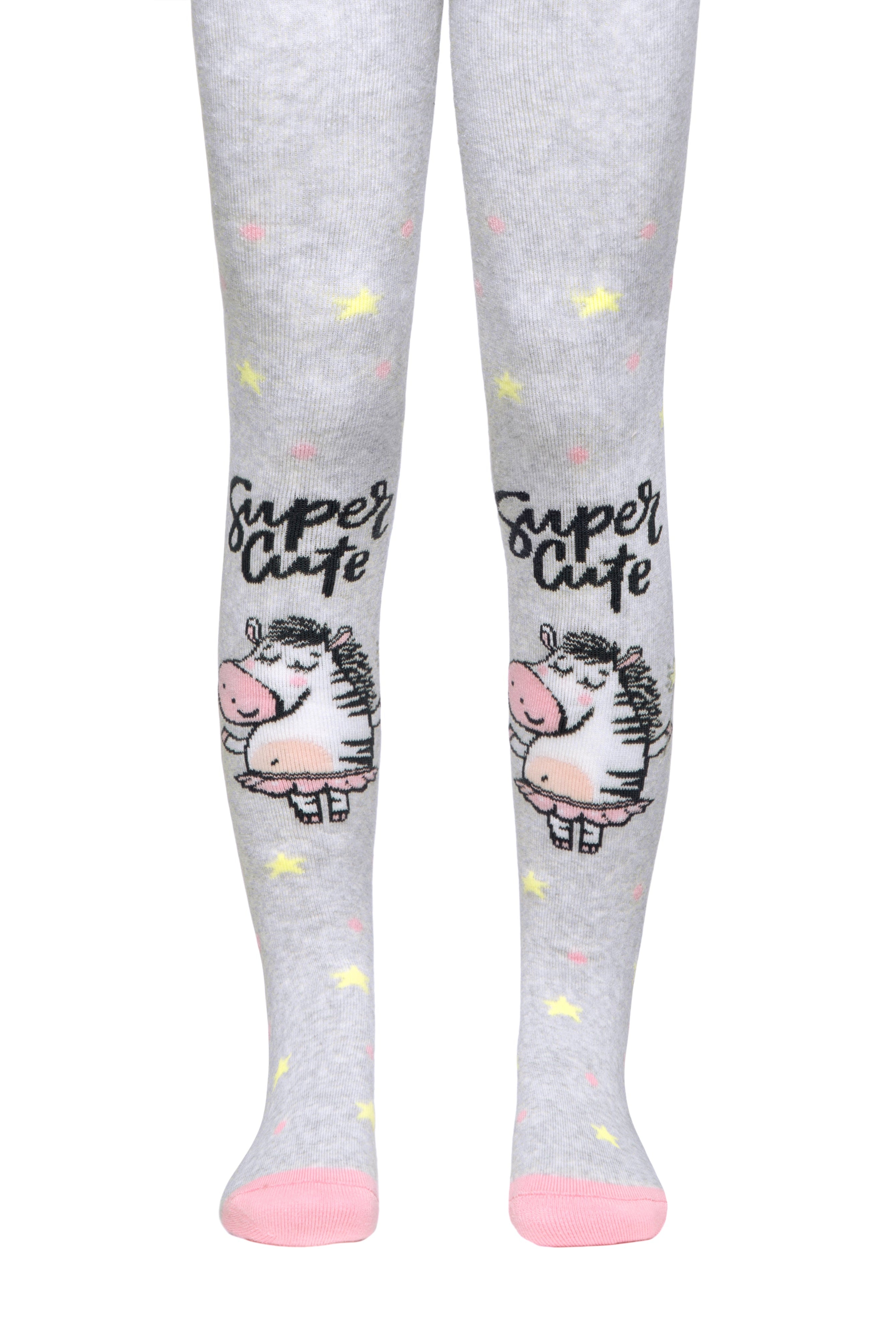 TheRanok.com Conte-Kids Cotton Terry Tights - Sof-Tiki 521 — back view