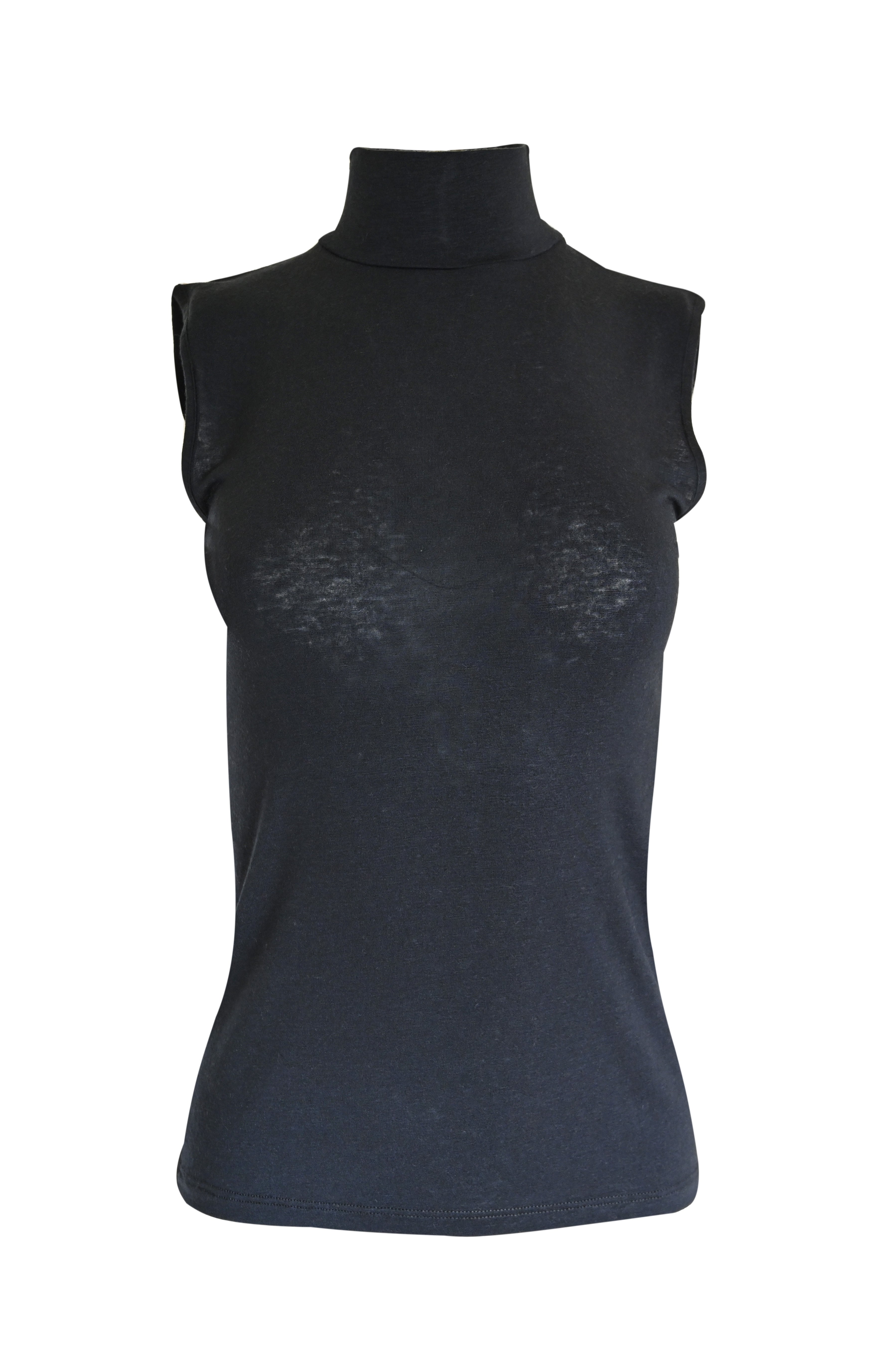 tittimitti EGI Exclusive Collections Women's Modal Cashmere Blend Mock Neck Sleeveless Top. Proudly Made in Italy (5239) — de
