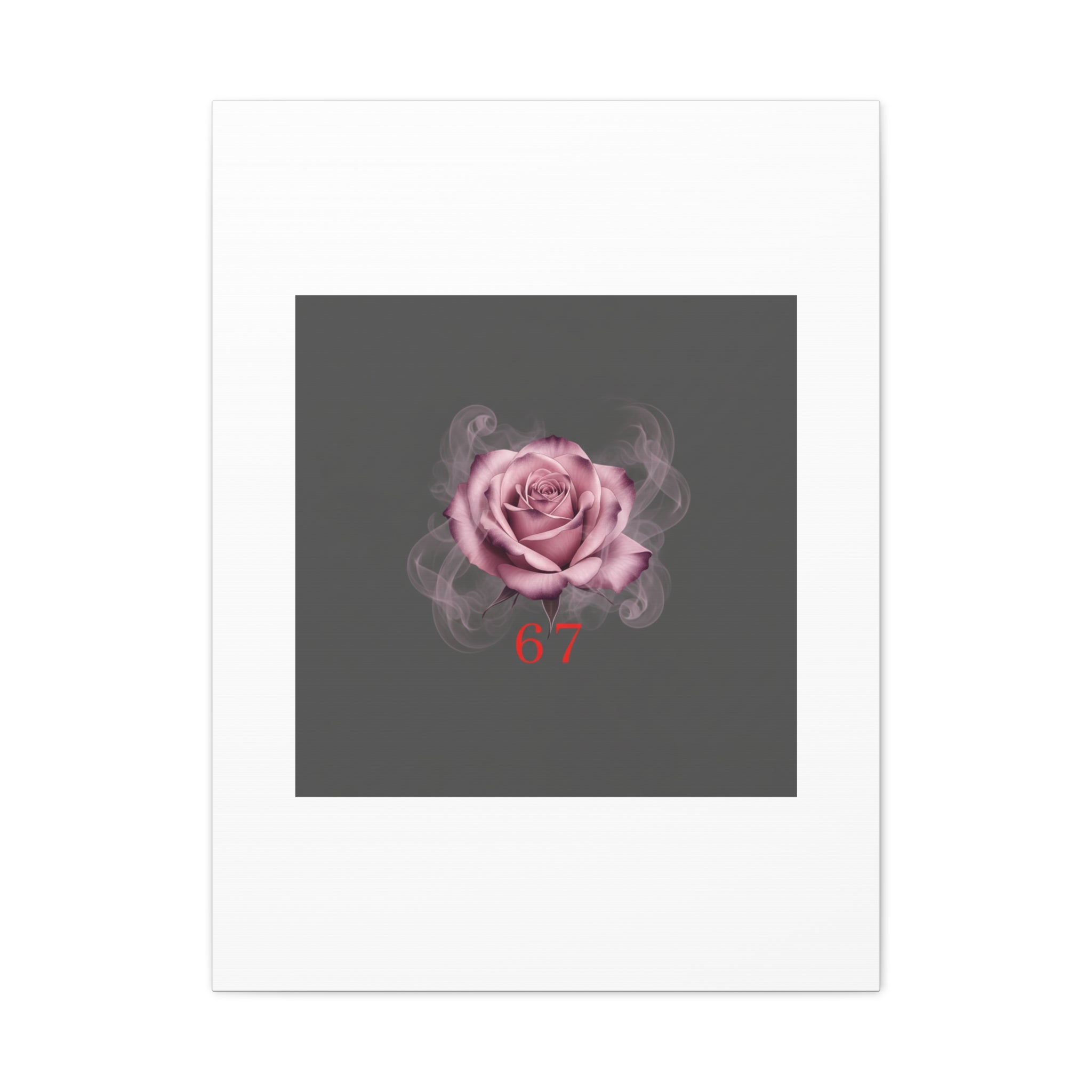 6 7 Valentine's Canvas | Viral Gothic Rose Wall Art | 6 7 Meaning Dark Romance