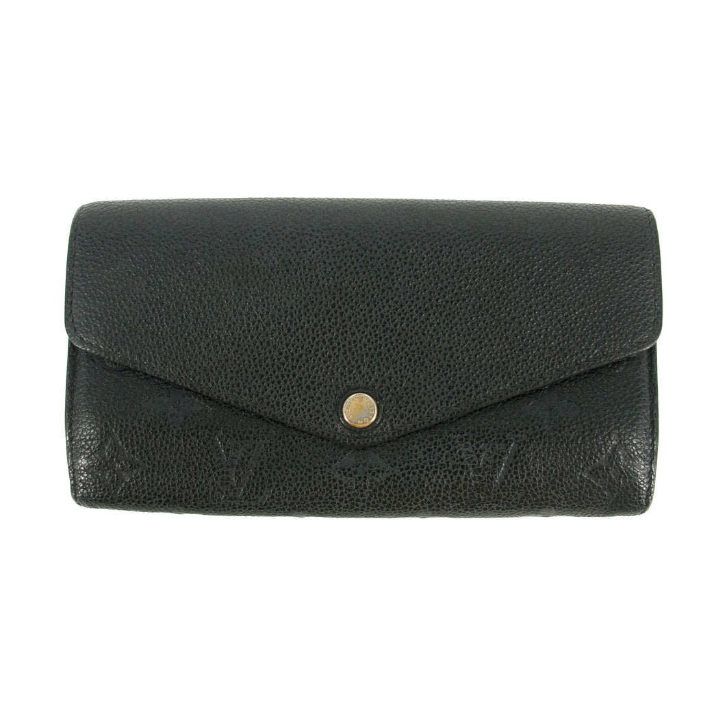 Bolt Boutique Louis Vuitton Monogram Empreinte Portefeuille Black Leather Wallet #5297 — main product shot