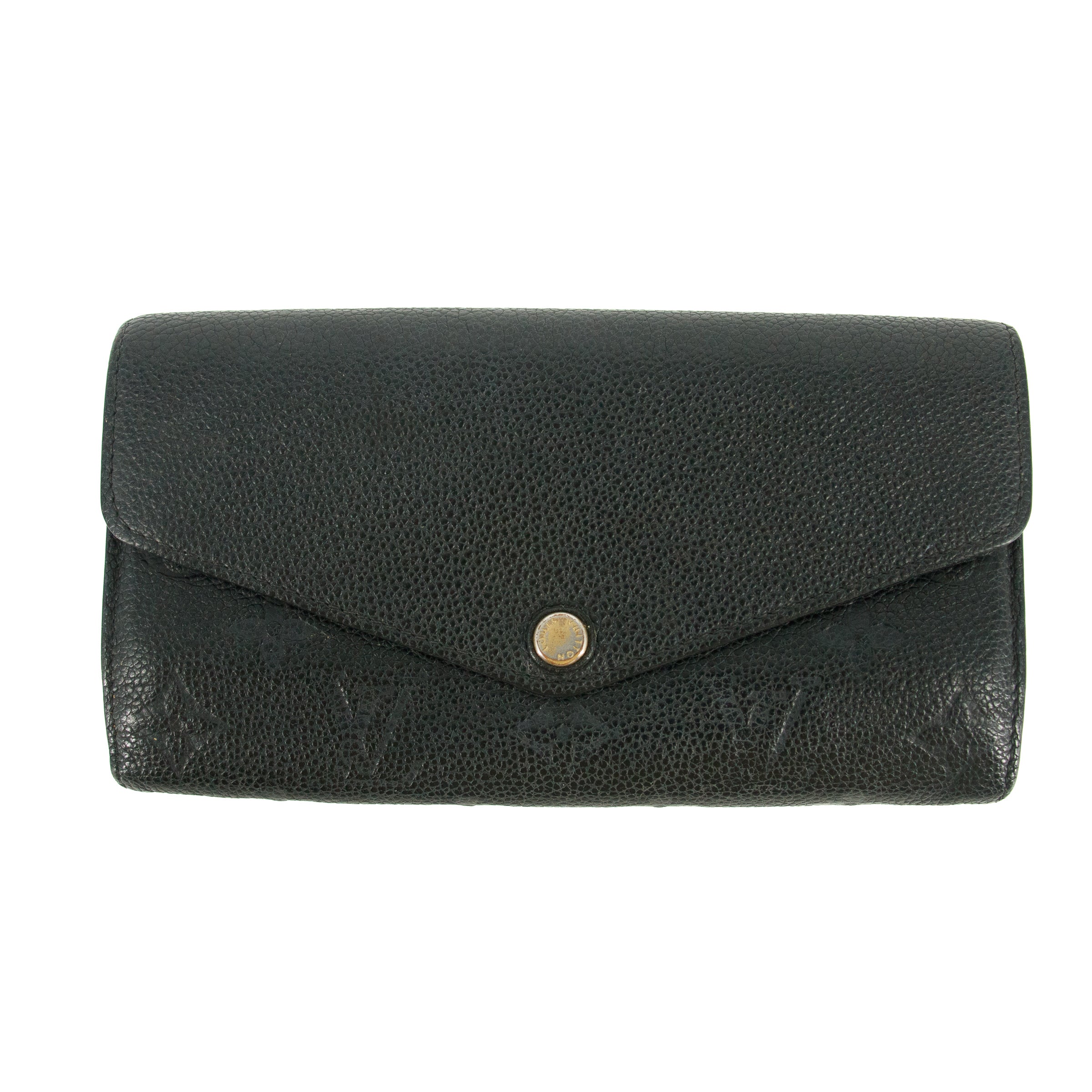 Bolt Boutique Louis Vuitton Monogram Empreinte Portefeuille Black Leather Wallet #5297 — main product shot