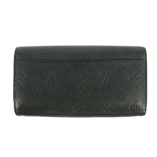 Bolt Boutique Louis Vuitton Monogram Empreinte Portefeuille Black Leather Wallet #5297 — detail close-up