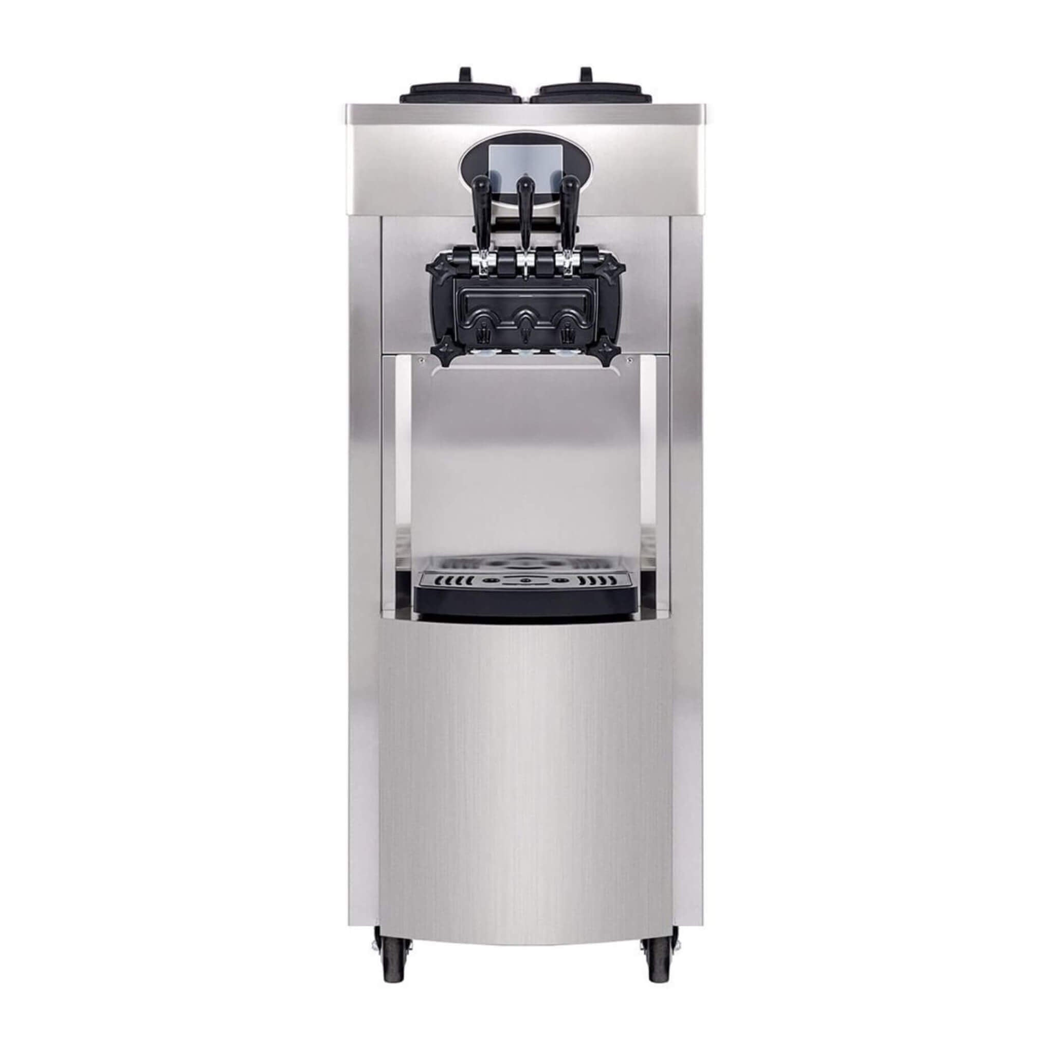 53-Inch Freestanding 3-Flavors Commercial Soft Serve Yogurt Ice Cream Machine Maker With Auto Clean (SAK74031) – SAKSBY WHOLE