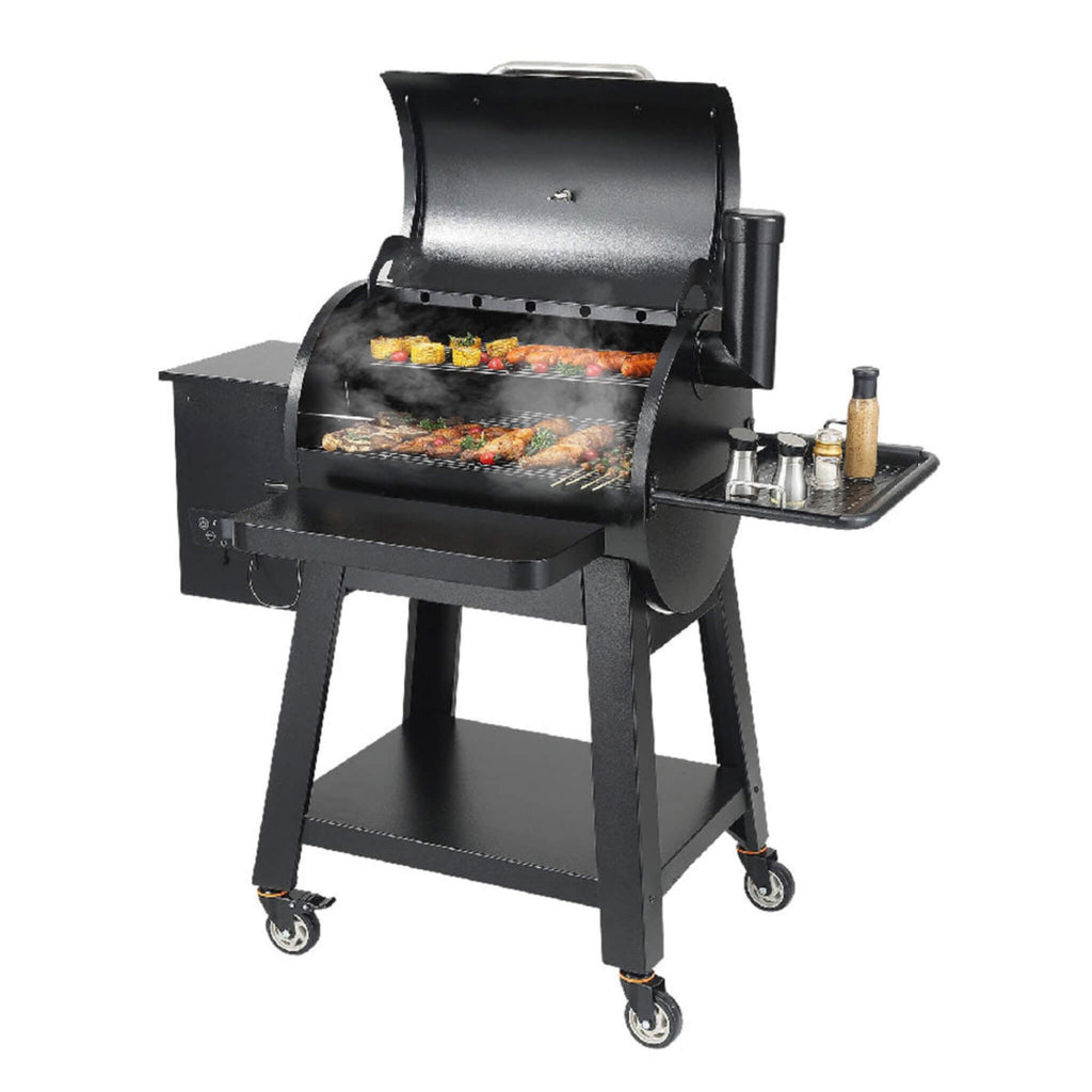 53-Inch Heavy-Duty Portable Wood Pellet BBQ Grill With Cart (SAK93641) – SAKSBY WHOLESALE, view 4