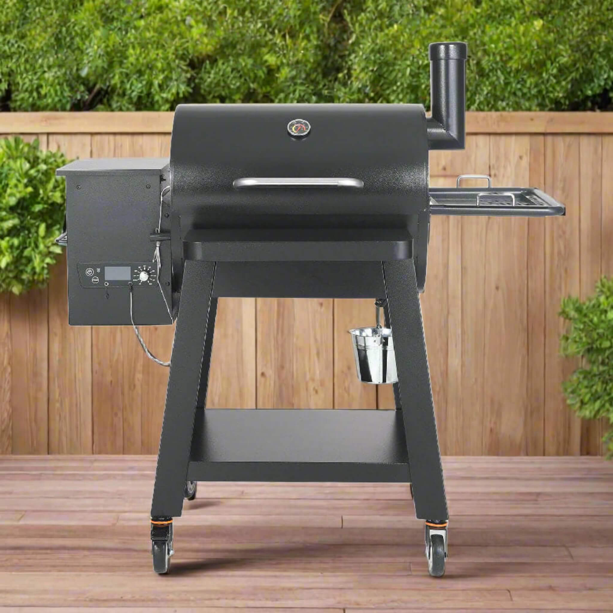 53-Inch Heavy-Duty Portable Wood Pellet BBQ Grill With Cart (SAK93641) – SAKSBY WHOLESALE